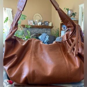 Large Italian Leather Hobo Bag